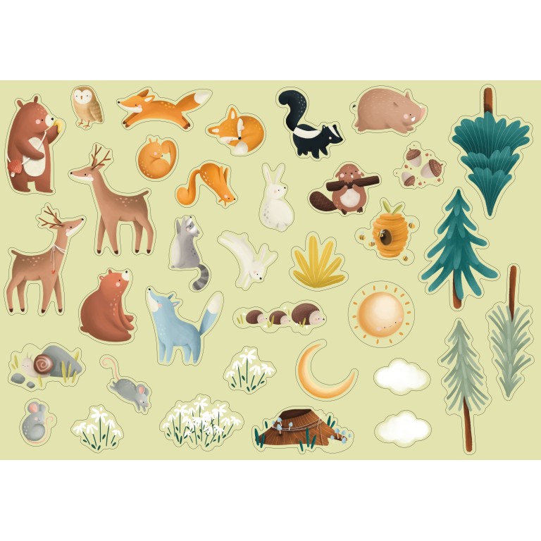 Magnetic box set. Forest