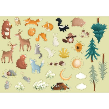 Magnetic box set. Forest
