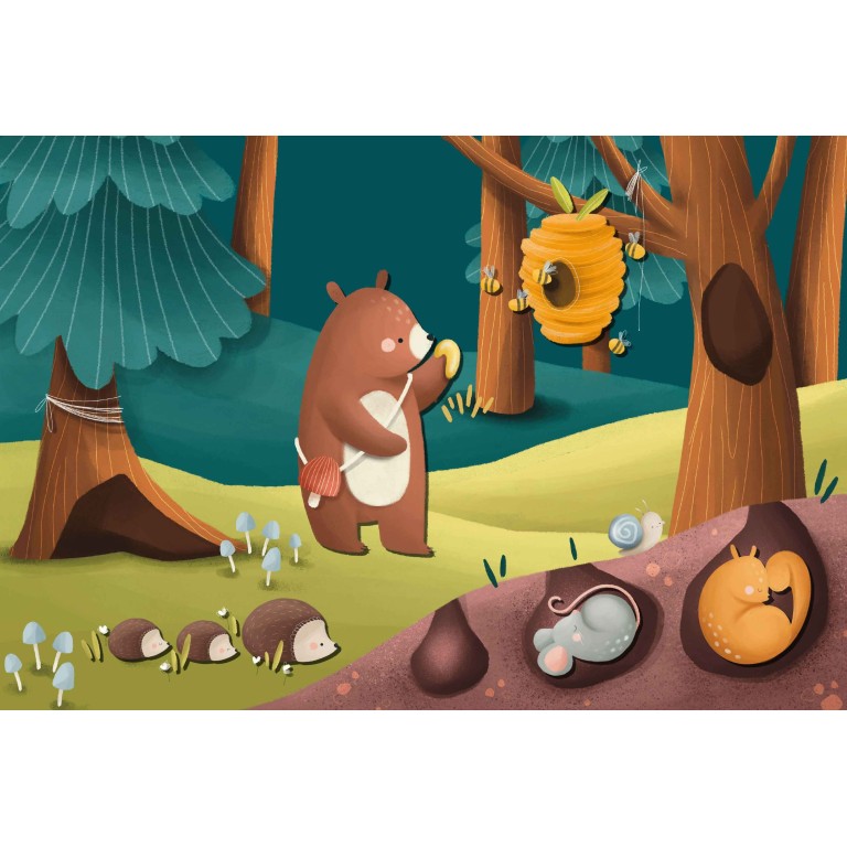 Magnetic box set. Forest