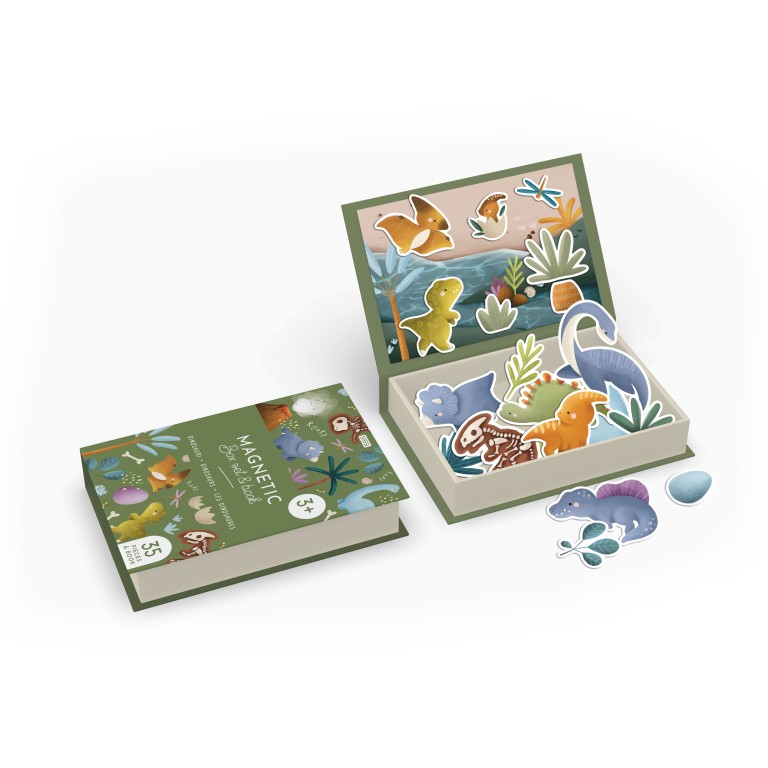 Magnetic box set. Dinosaurs