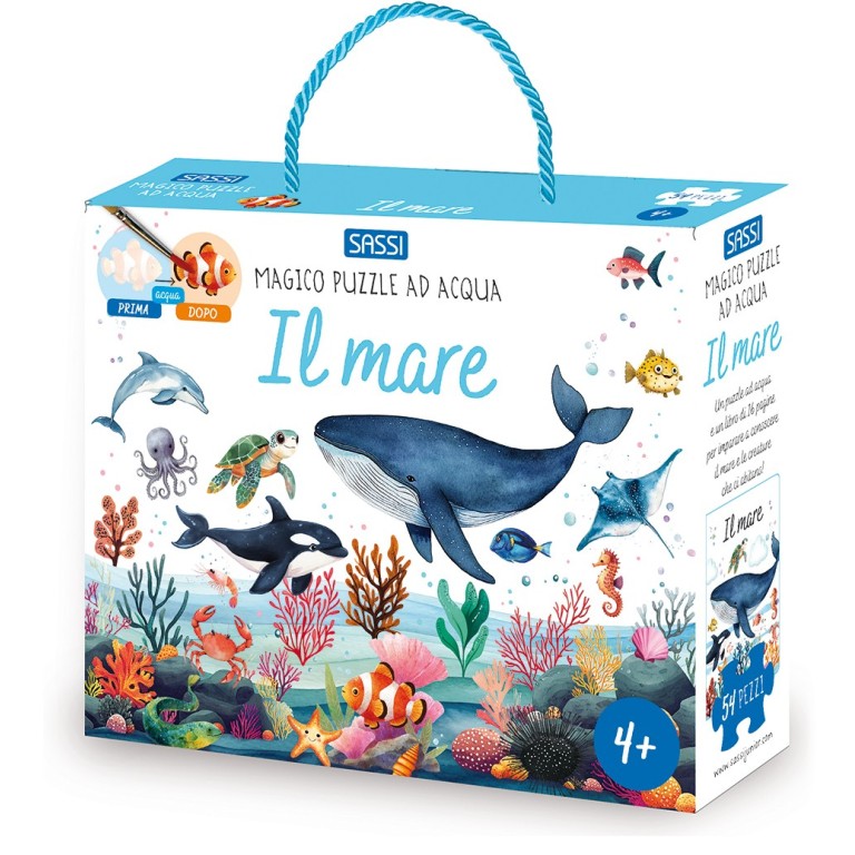 Magico puzzle ad acqua. Il mare