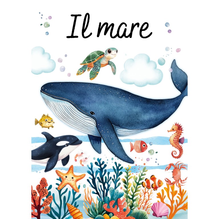 Magico puzzle ad acqua. Il mare