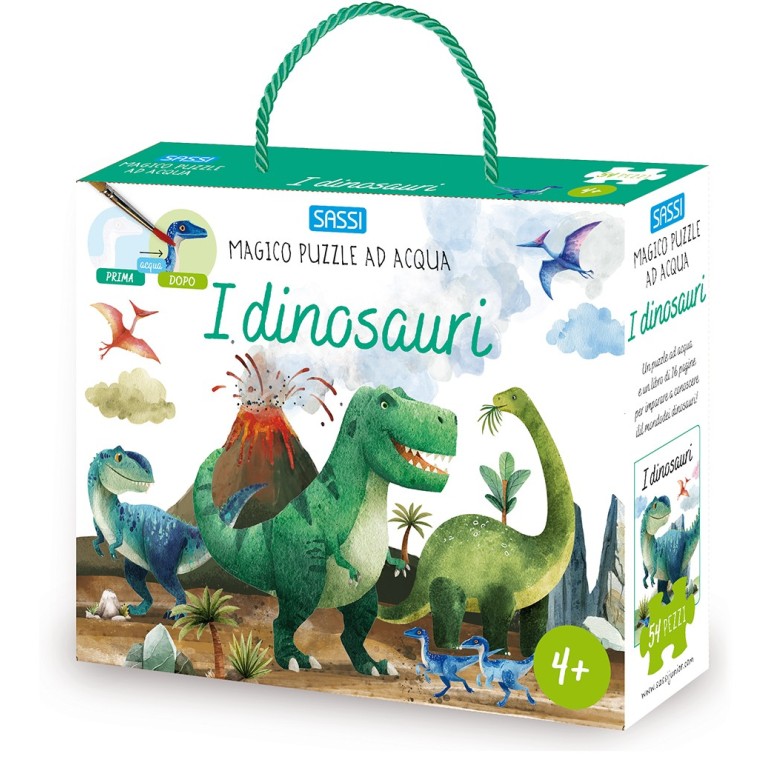 Magico puzzle ad acqua. I dinosauri