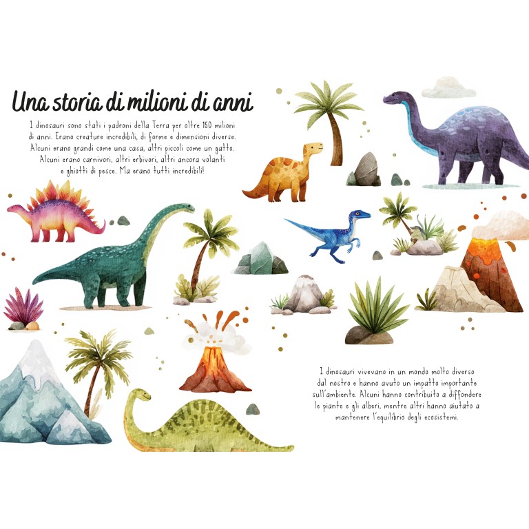 Magico puzzle ad acqua. I dinosauri
