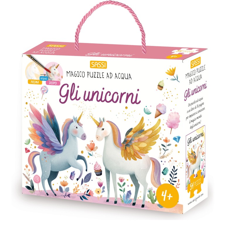 Magico puzzle ad acqua. Gli unicorni