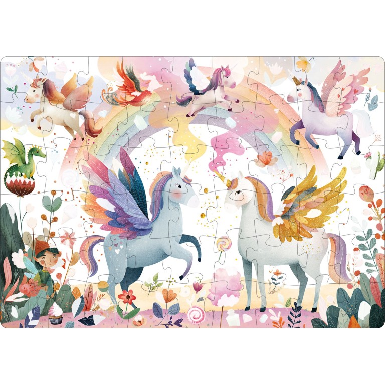 Magico puzzle ad acqua. Gli unicorni