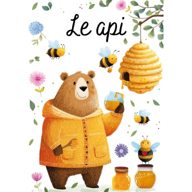 Magico puzzle ad acqua. Le api