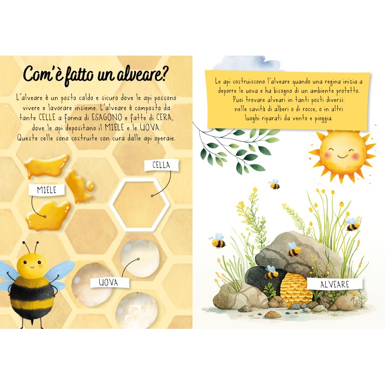 Magico puzzle ad acqua. Le api