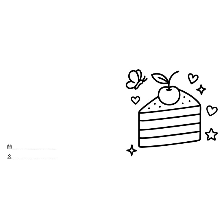 Let's colour. Nourriture