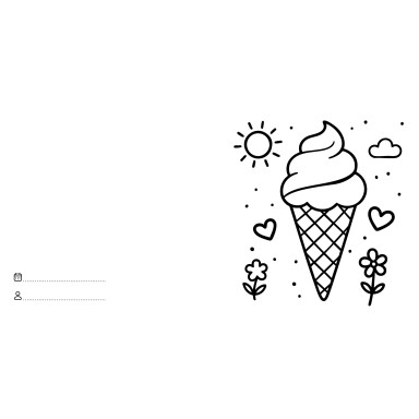 Let's colour. Nourriture