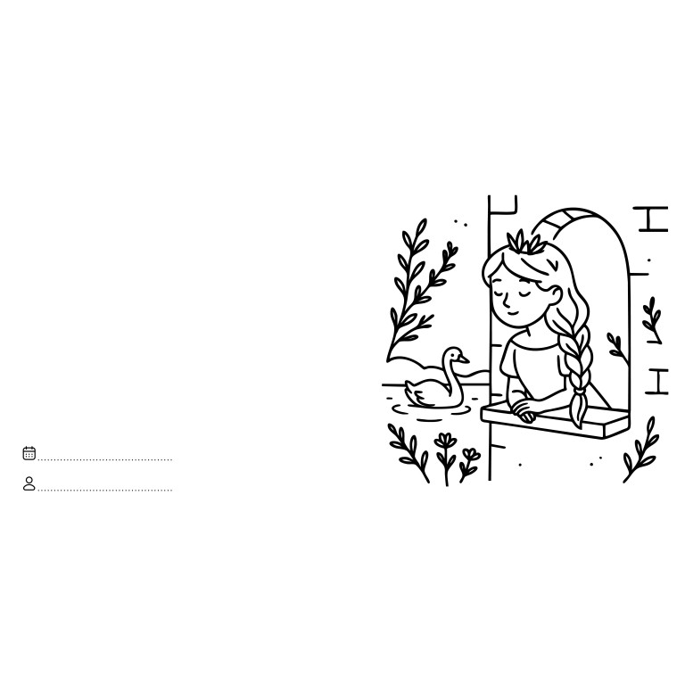 Let's colour. Principesse