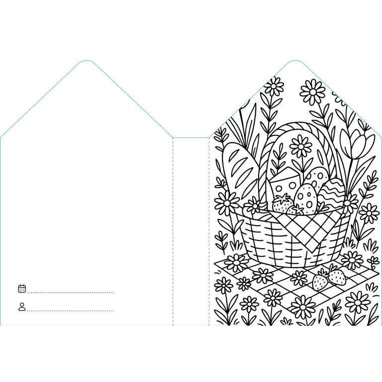 Colouring Books. La Pâque