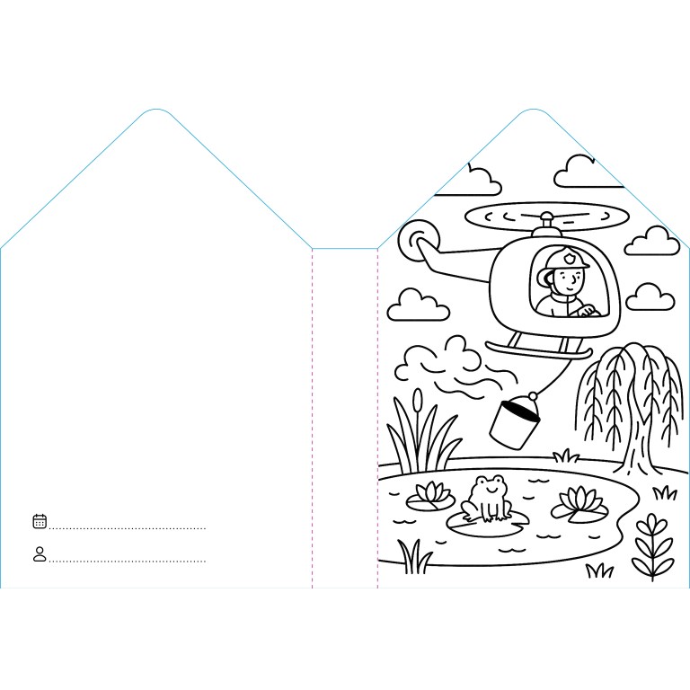 Colouring Books. Pompieri