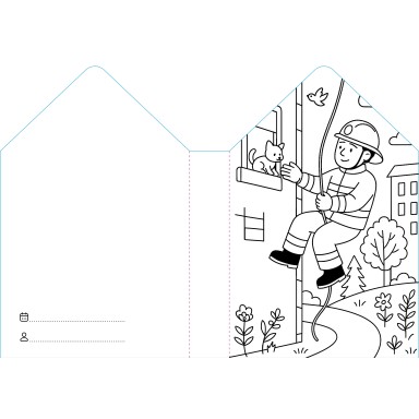 Coloring Books. Pompieri