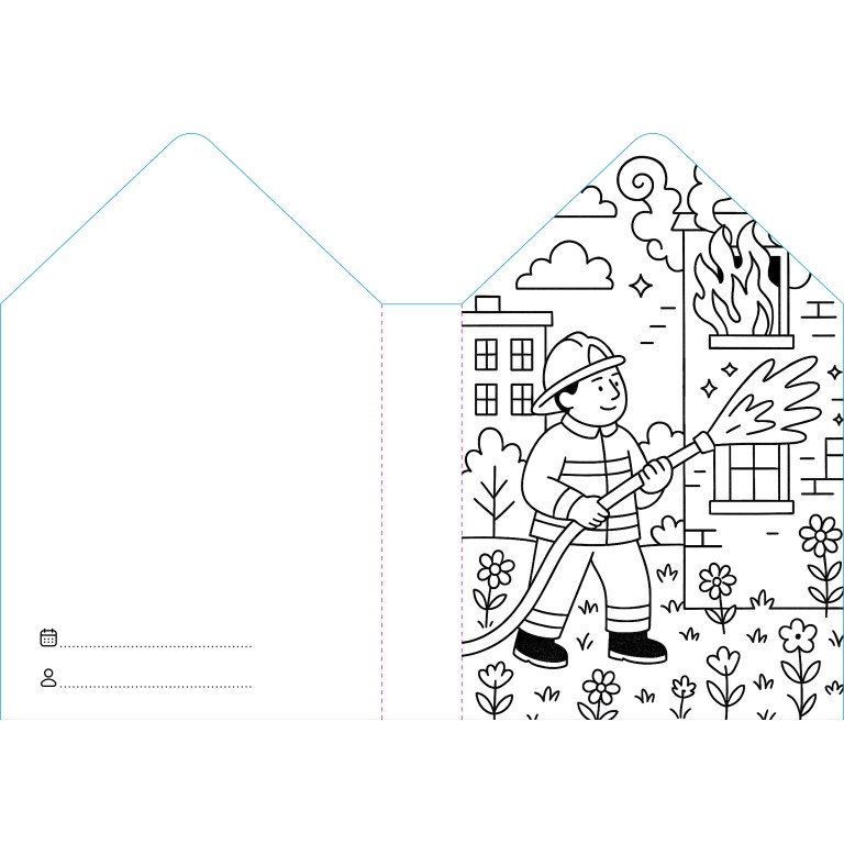 Colouring Books. Firefighters