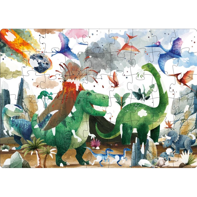 Puzzle magique à l'eau. Les dinosaures