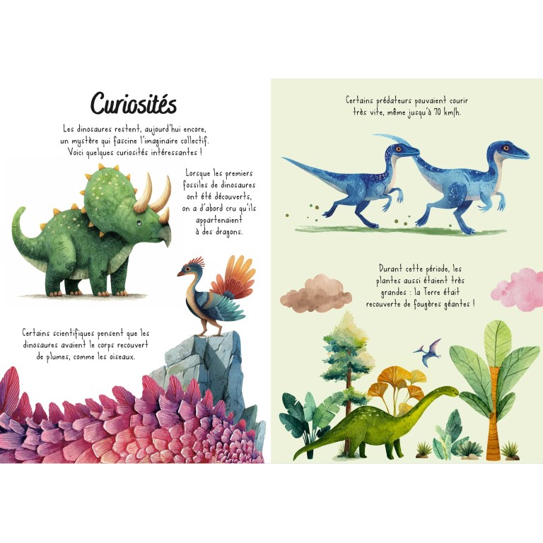 Puzzle magique à l'eau. Les dinosaures