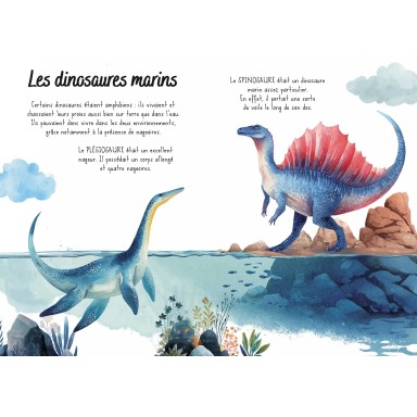 Puzzle magique à l'eau. Les dinosaures