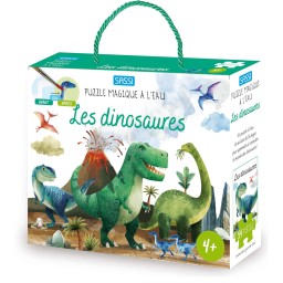 Puzzle magique à l'eau. Les dinosaures