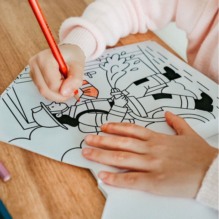 Coloring Books. Pompieri
