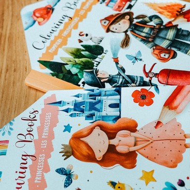 Coloring Books. Principesse