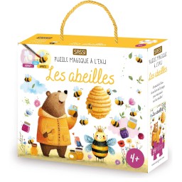 Puzzle magique à l'eau. Les abeilles