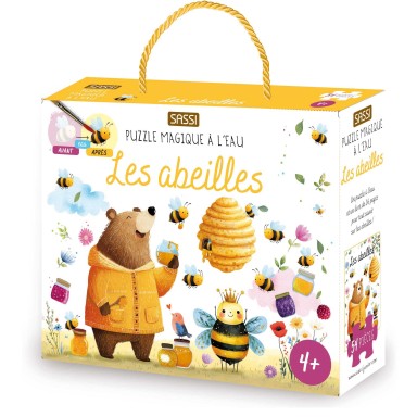 Puzzle magique à l'eau. Les abeilles