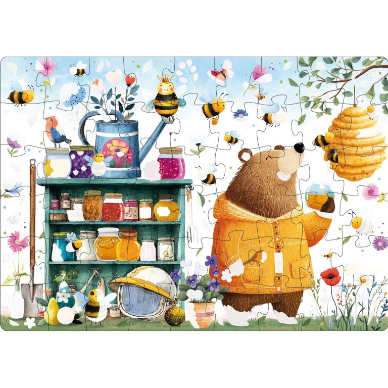 Puzzle magique à l'eau. Les abeilles