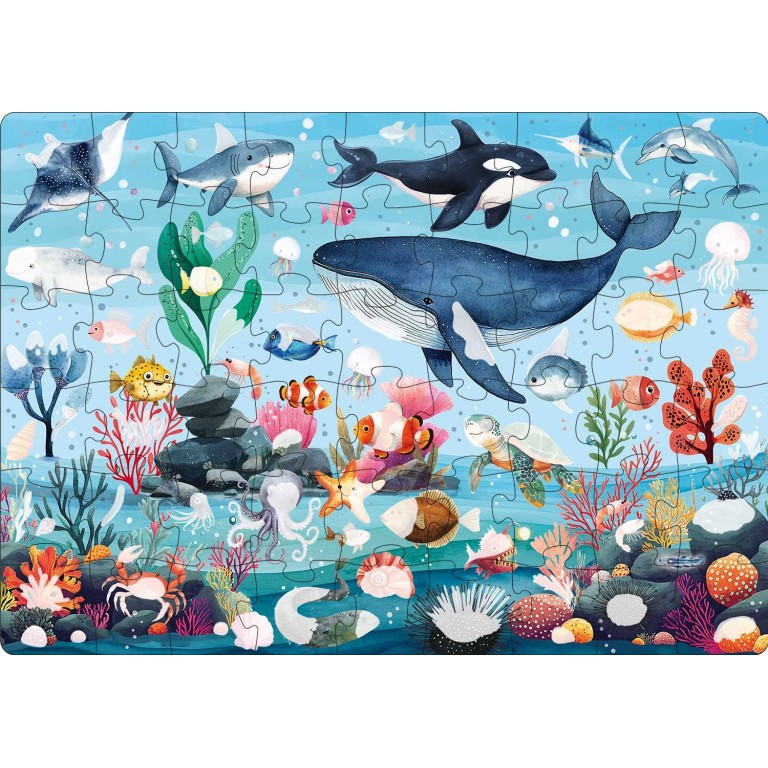 Puzzle magique à l'eau. La mer