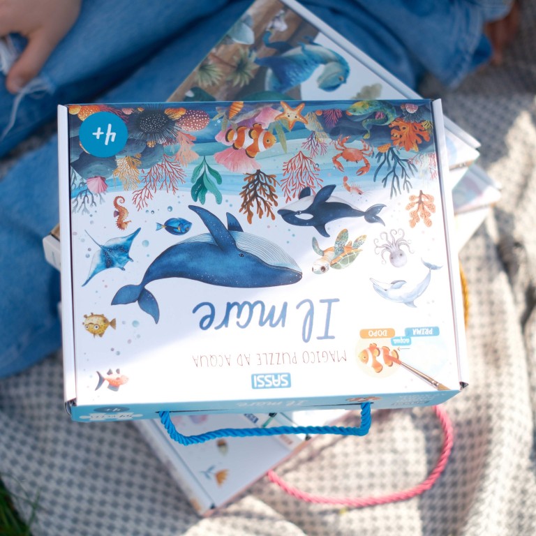 Magico puzzle ad acqua. Il mare
