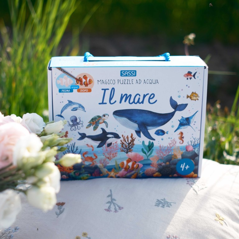 Magico puzzle ad acqua. Il mare
