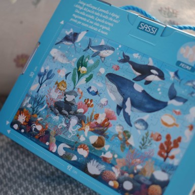 Magico puzzle ad acqua. Il mare