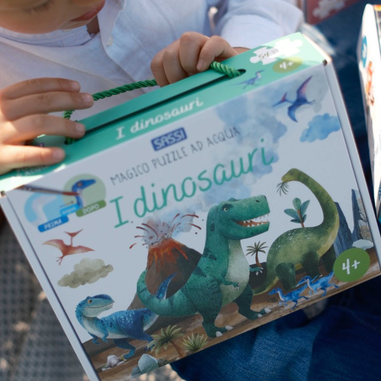 Magico puzzle ad acqua. I dinosauri