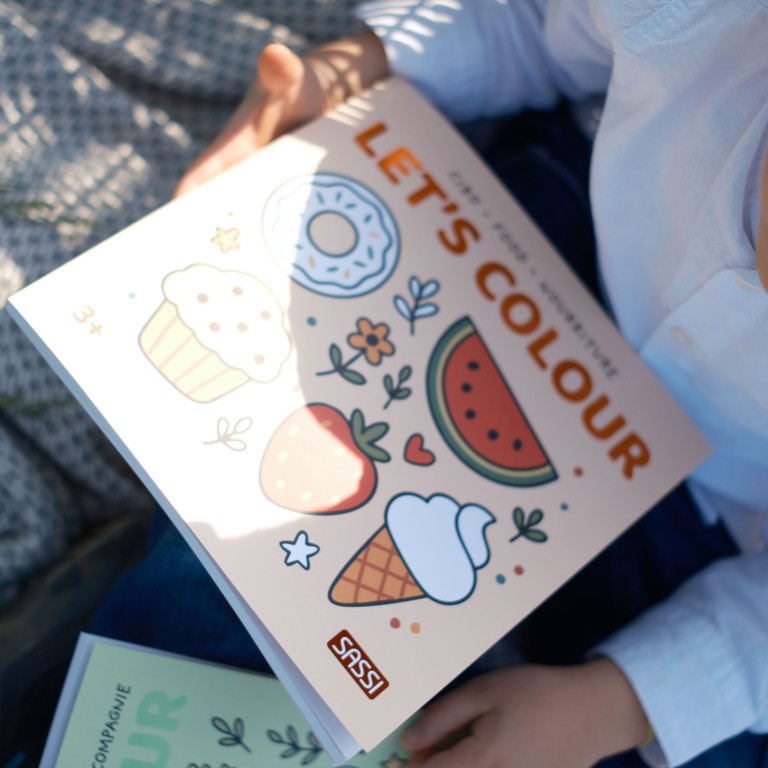 Let's colour. Nourriture