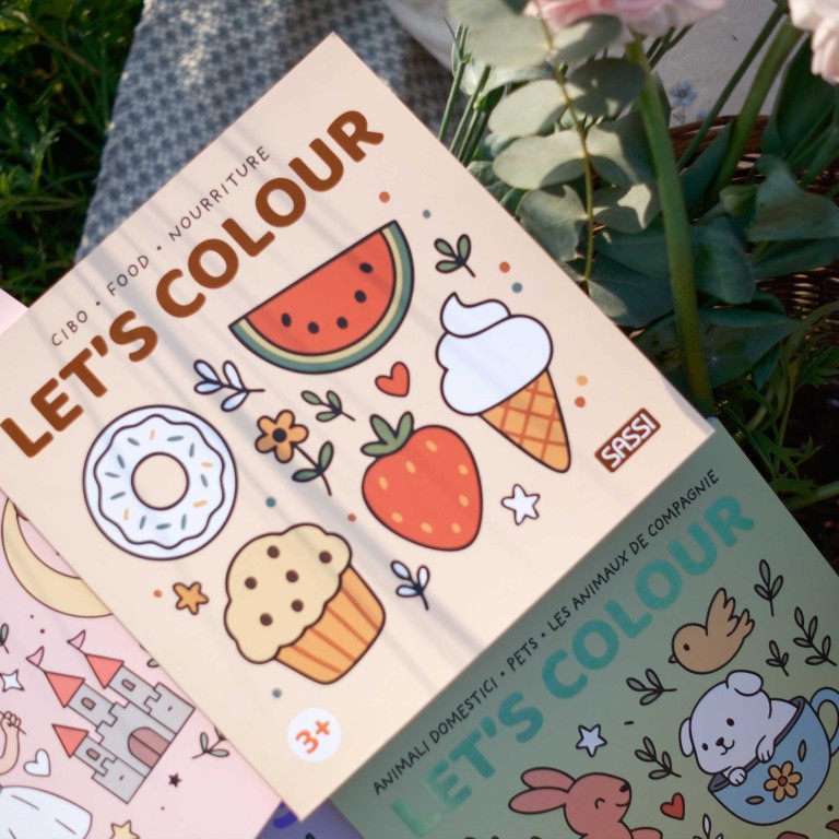 Let's colour. Food