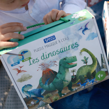 Puzzle magique à l'eau. Les dinosaures