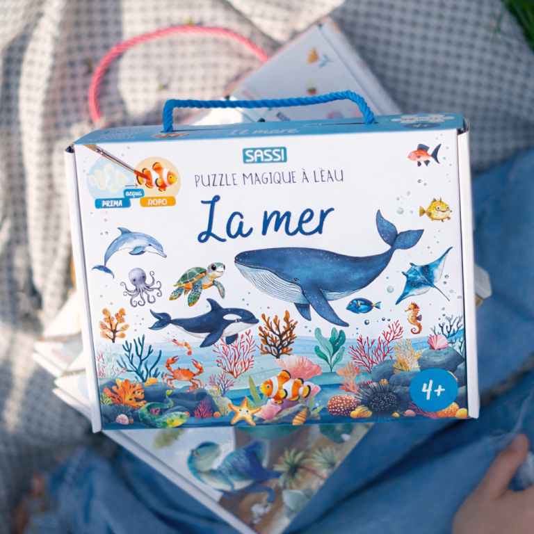 Puzzle magique à l'eau. La mer