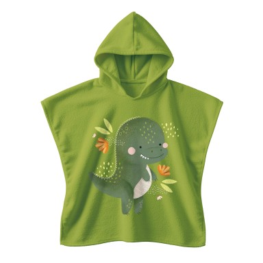 Poncho de bain pour enfants - Cracky le dinosaure