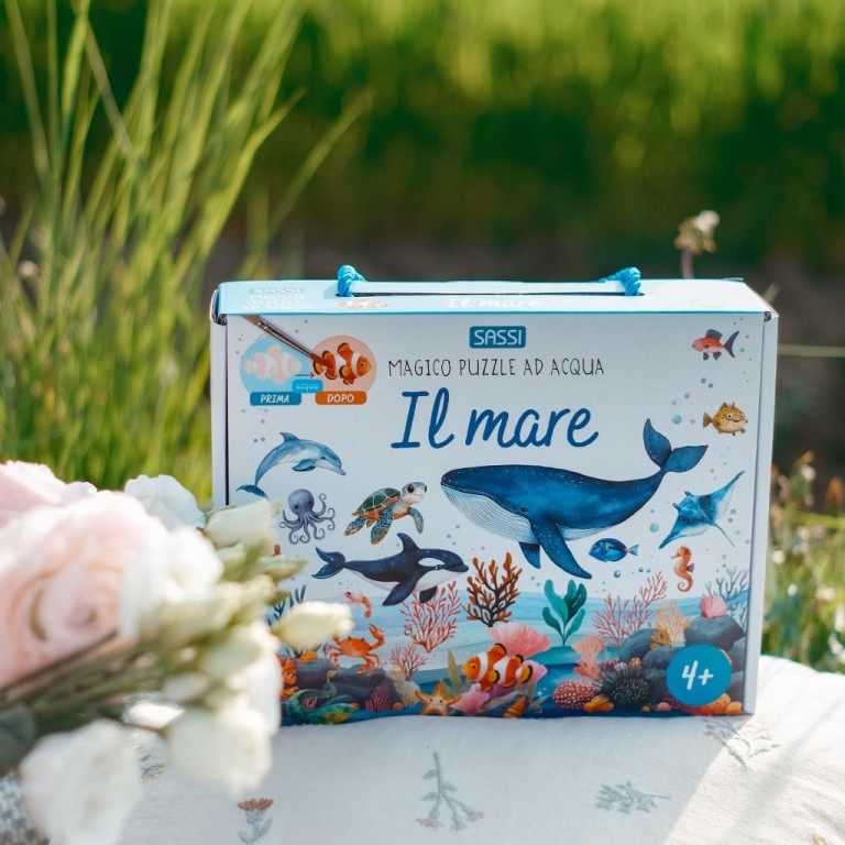 Magico puzzle ad acqua. Il mare