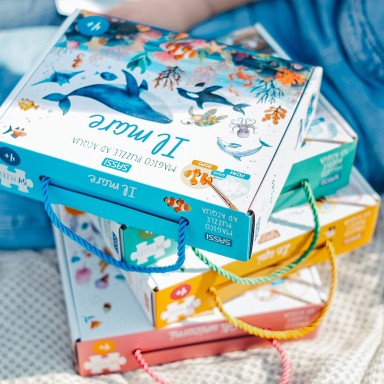 Magico puzzle ad acqua. Il mare