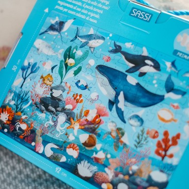 Magico puzzle ad acqua. Il mare