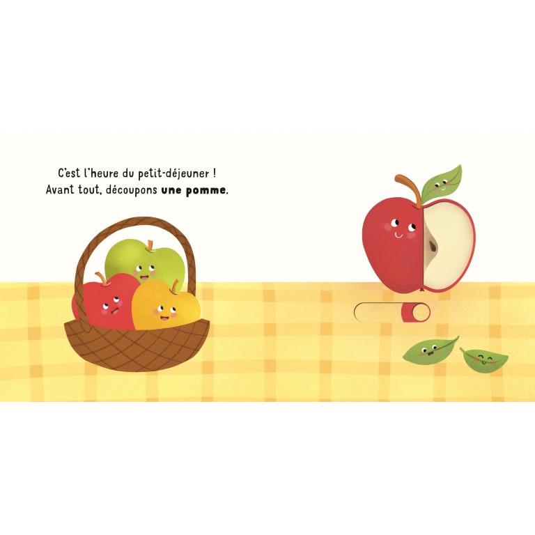 Glisse et découvre. Le petit-déjeuner