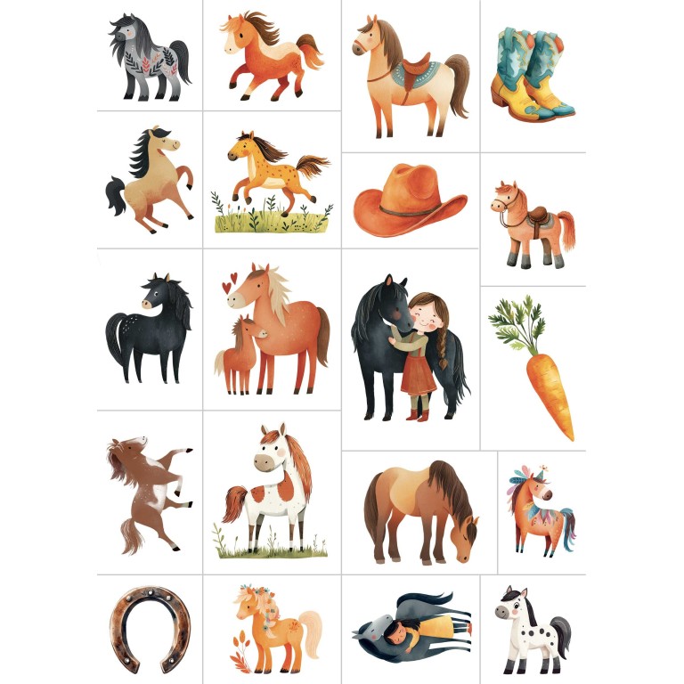 Tatouages - Chevaux et poneys