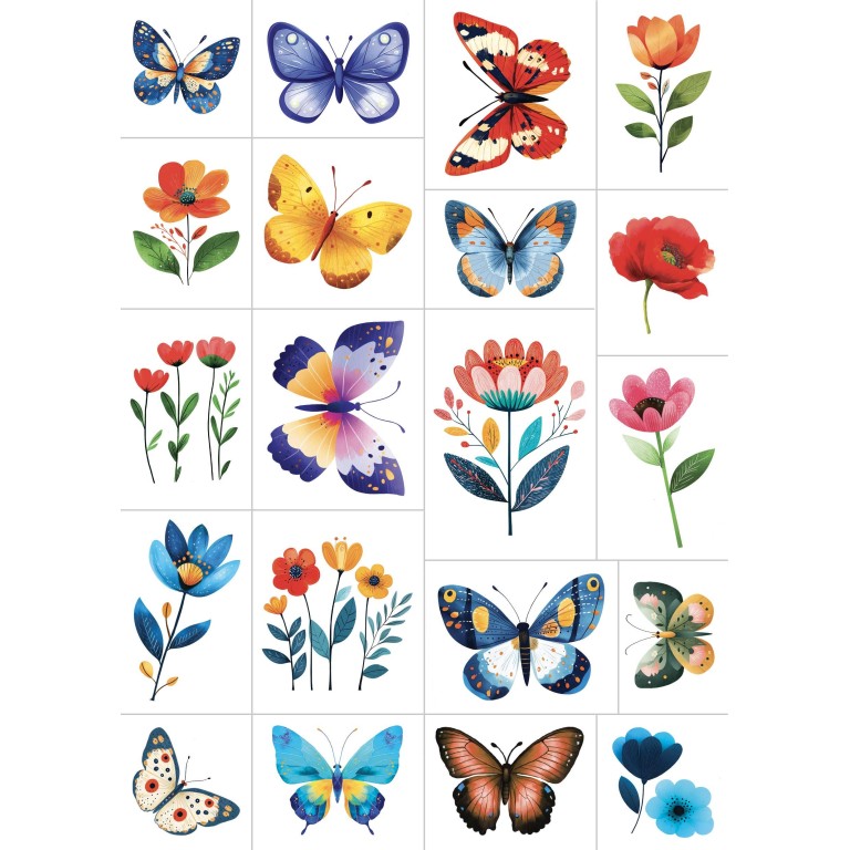 Tatuaggi - Fiori e farfalle