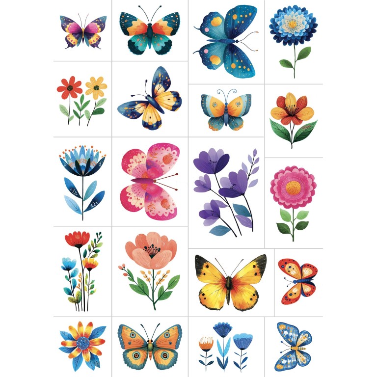 Tattoos - Flowers and Butterflies