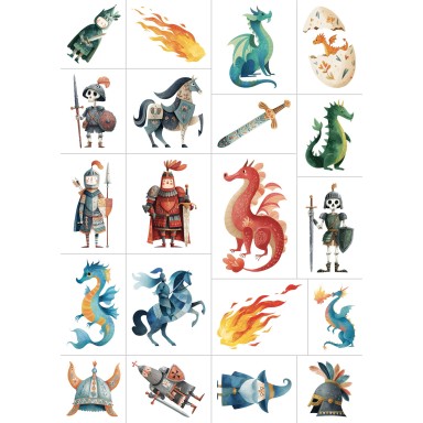 Tattoos - Knights and Dragons