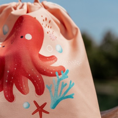 Drawstring bag - Slurpy the Octopus