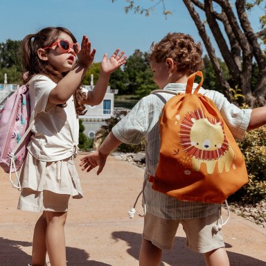 Sac à cordon pour enfants - Chompy le lion