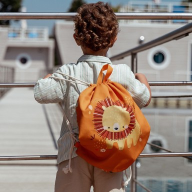Sac à cordon pour enfants - Chompy le lion