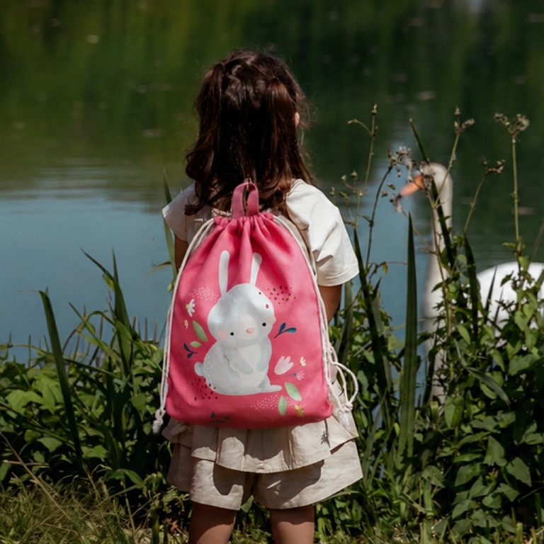 Drawstring bag - Fluffy the Bunny